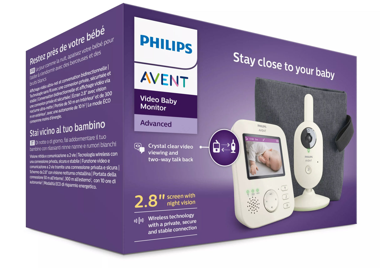 EAN 8720689016797 - Philips AVENT SCD882/26 video-monitor para bebés 300 m FHSS Blanco imagen 5