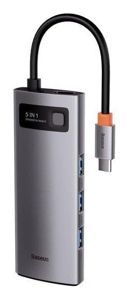 Baseus 5w1 Hub Usb-C Na 3x Usb 3.0 + Hdmi + Usb-C Pd