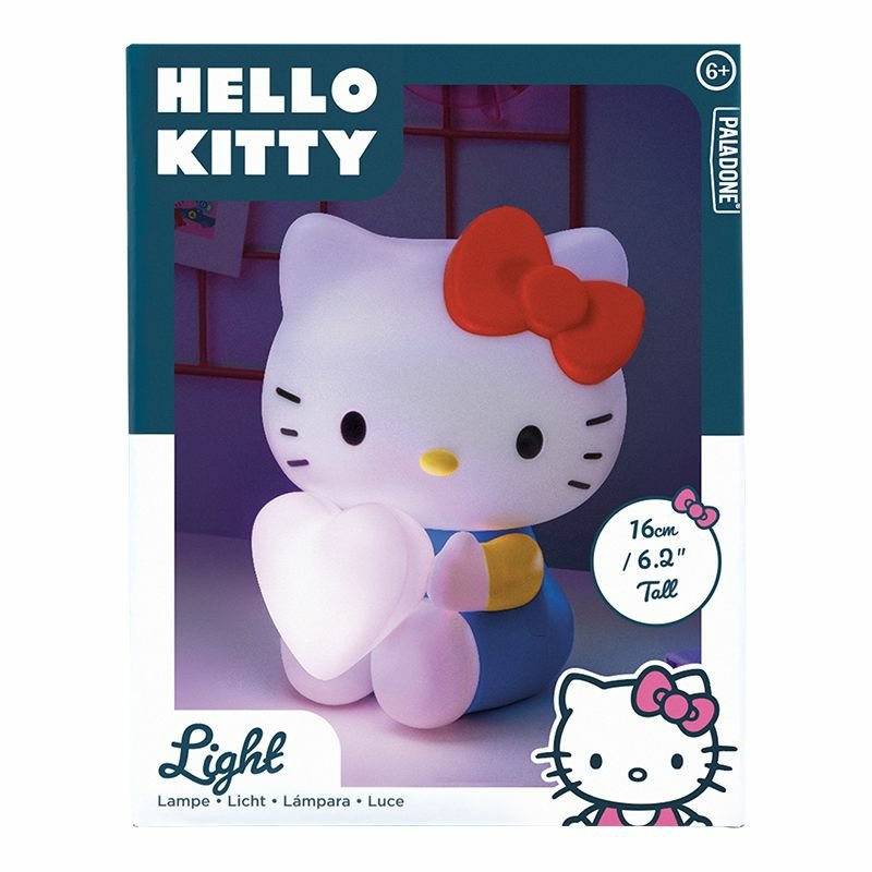 Lámpara 3d Paladone Hello Kitty Con Corazón 16 Cm