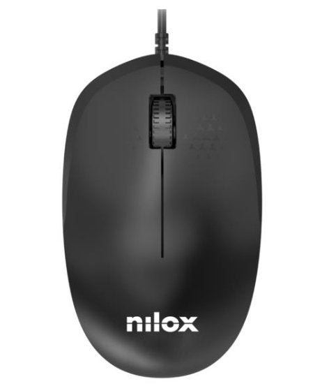 Ratón Nilox Usb Con Cable Negro