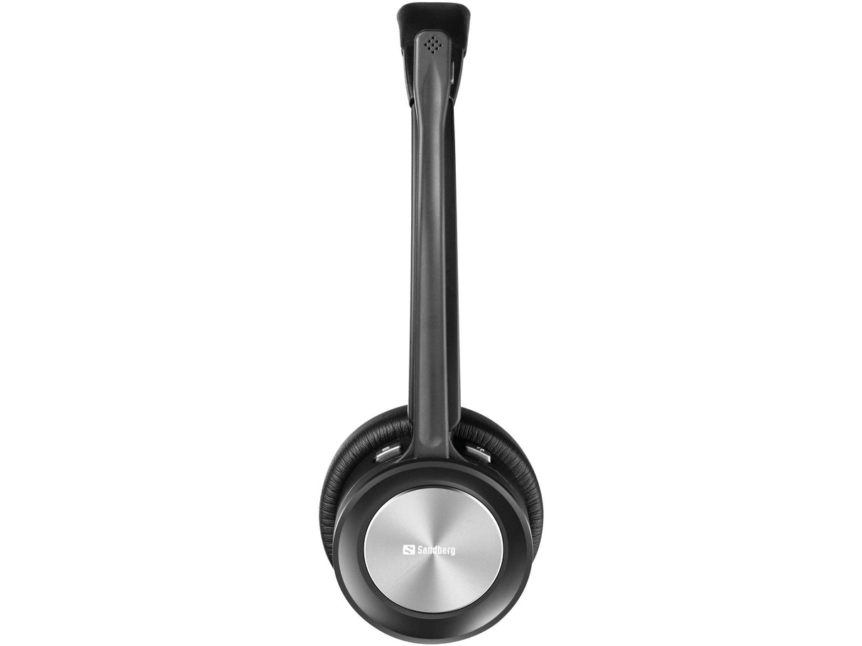 Sandberg Bluetooth Office Headset Pro+ - Kopfhörer - Kopfband - Büro/Callcenter - Schwarz - Binaural