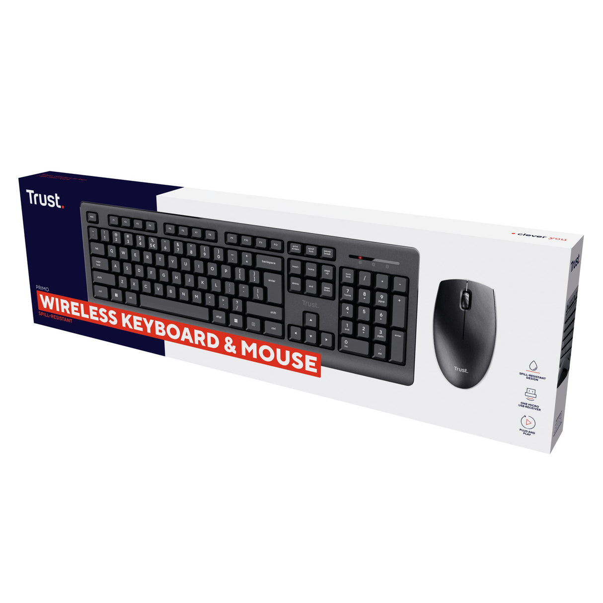 EAN 8713439254334 - Trust Primo teclado Ratón incluido Oficina RF inalámbrico QWERTY Español Negro imagen 7