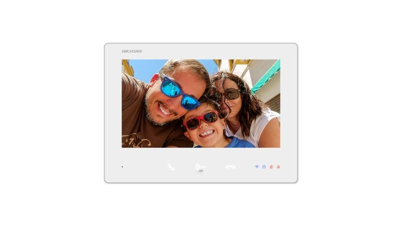 EAN 6942160448572 - Hikvision DS-KH7300EY-WTE2/White sistema de intercomunicación de video 17,8 cm (7") Blanco imagen 1