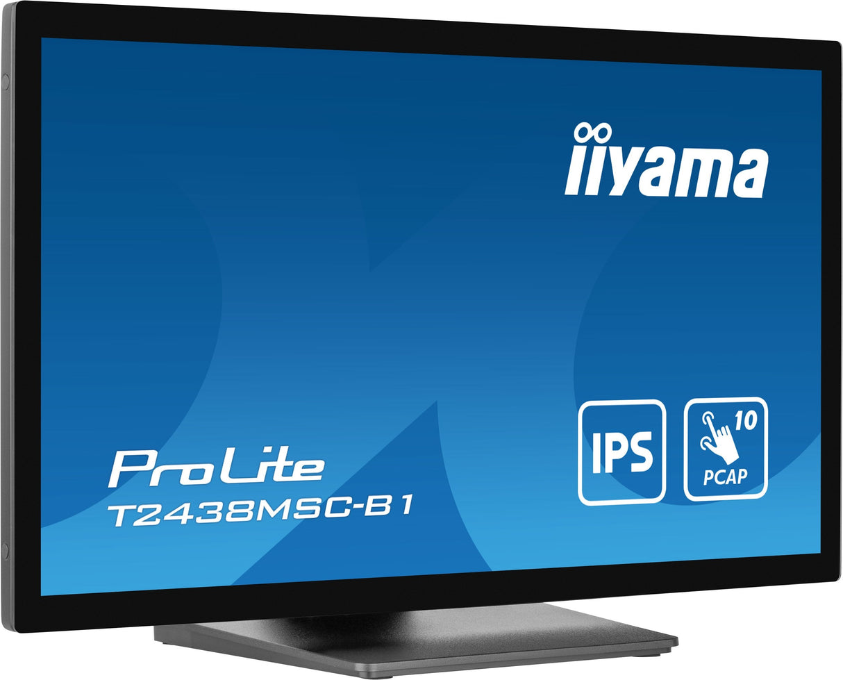 Iiyama Prolite T2438msc-B1, Monitor Led 61 Cm 24", Negro (Mate), Fullhd, Ips, Pantalla Táctil T2438msc-B1