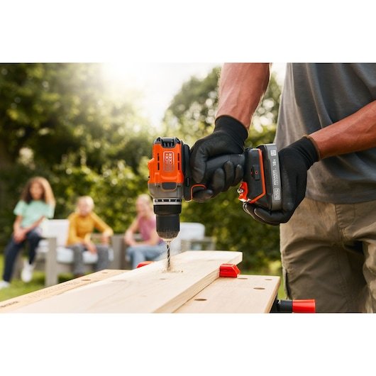 Taladro Black & Decker Bcd382d1xc-Qw Naranja