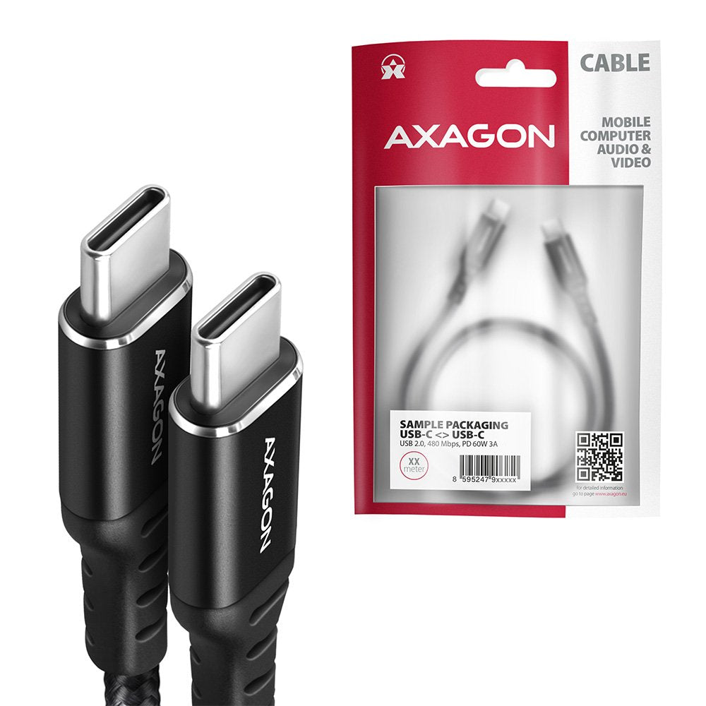 EAN 8595247906892 - Axagon BUCM-CM30AB cable USB USB 2.0 3 m USB C Negro imagen 7