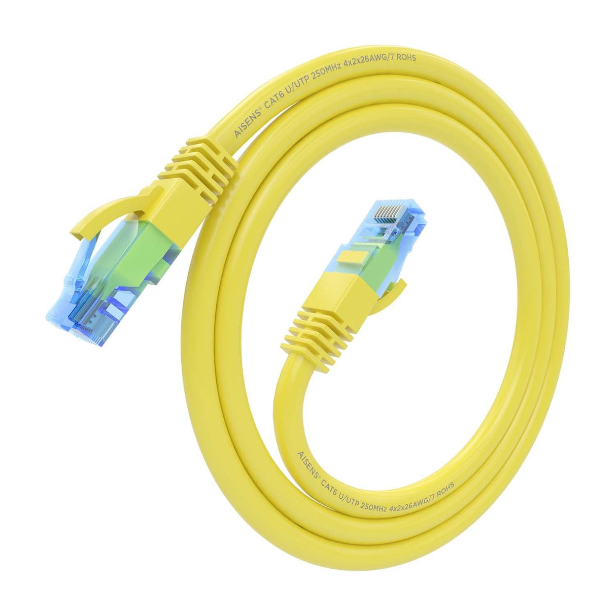 Aisens Cable De Red Rj45 Cat.6 Utp Awg26 Cca - 0.75m - Amarillo
