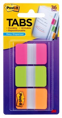 Post-It Index Rigido Rosa Verde Naranja - 3 Dispensadores Std 3x22