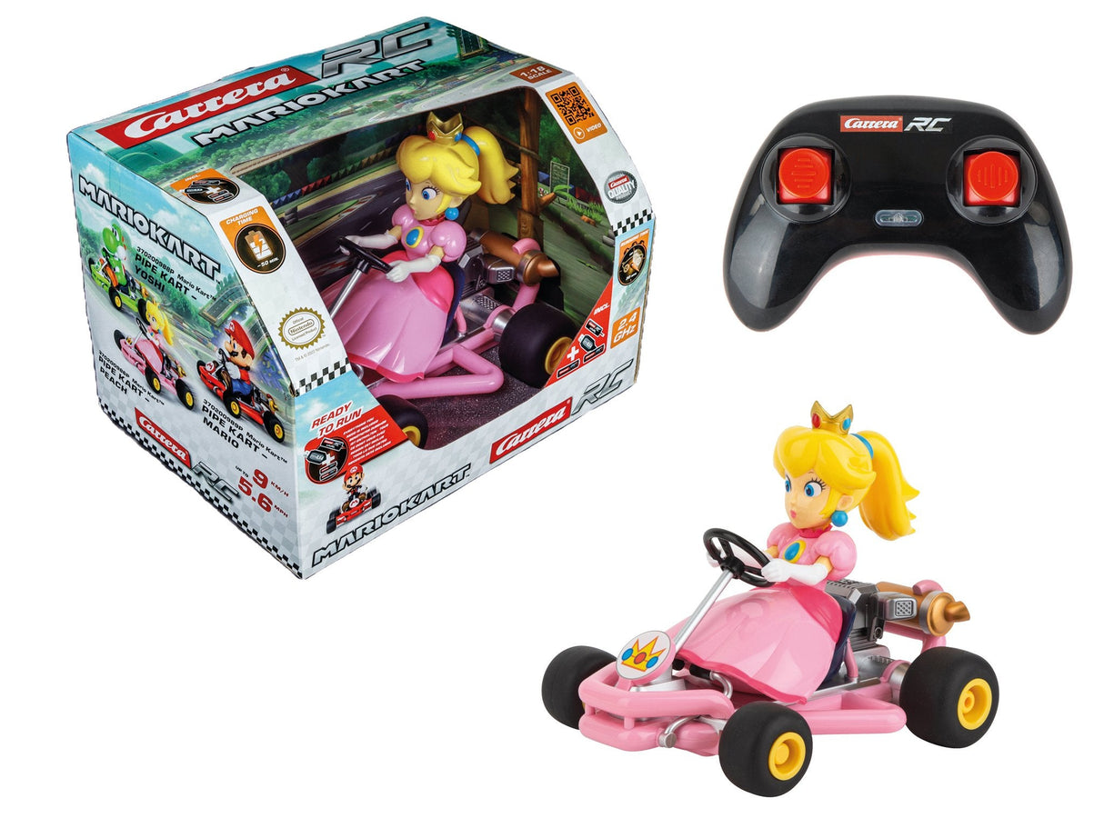 Carrera Rc 2.4ghz Mario Kart Pipe Kart, Melocotón 370200986p