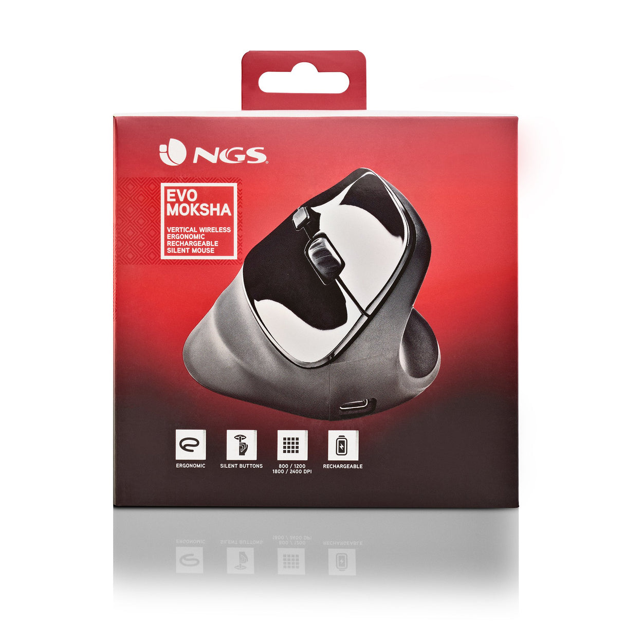 EAN 8435430623178 - NGS EVO MOKSHA ratón mano derecha RF inalámbrico Óptico 2400 DPI imagen 7