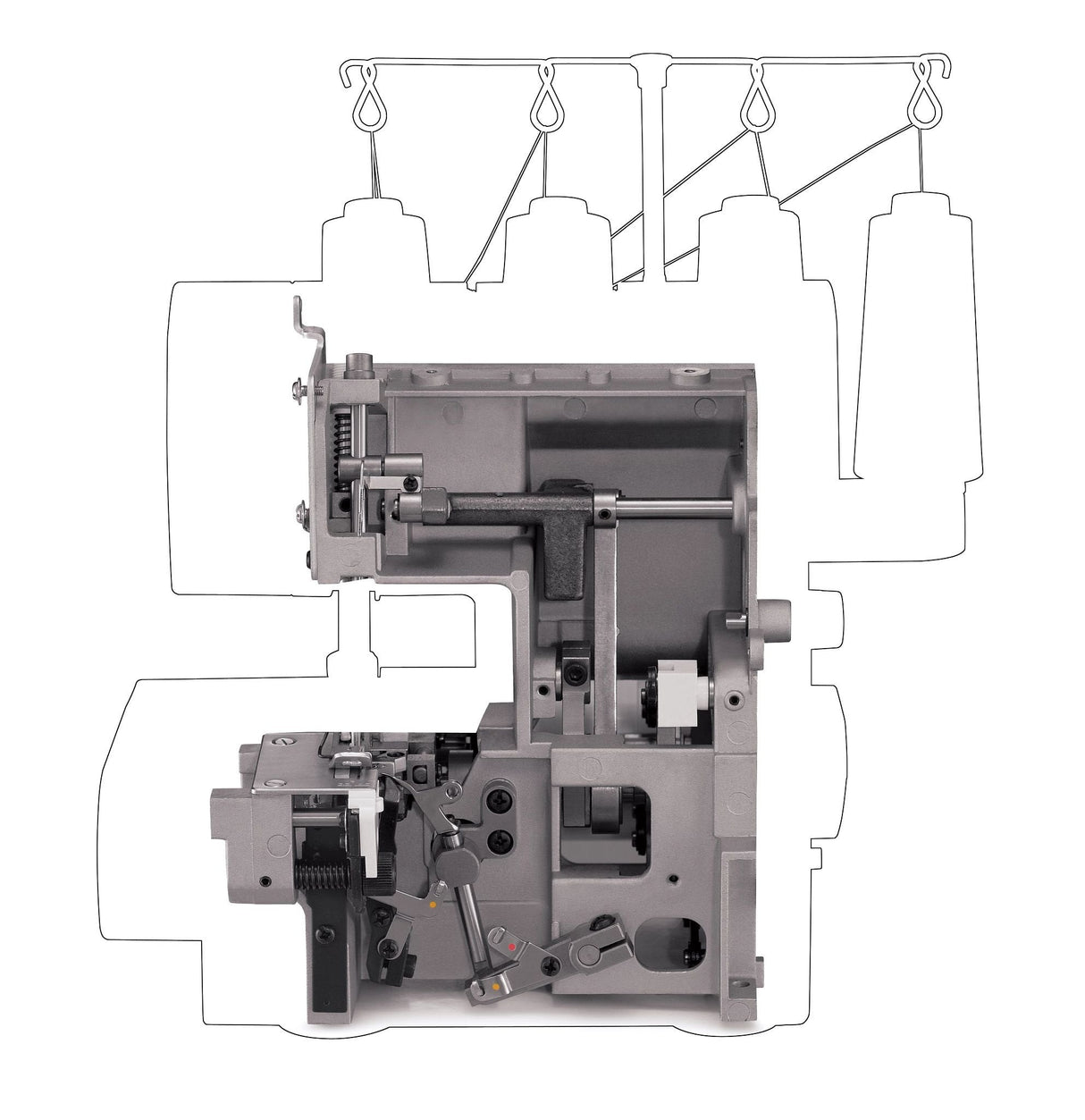 EAN 7393033100599 - SINGER 14HD854 Heavy Duty Máquina de coser Overlock Eléctrico imagen 7