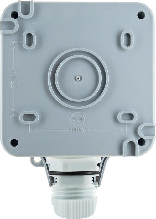 Schwaiger Aussenmeckdose Ip66 1-Fach Schuko-Unterputzdose