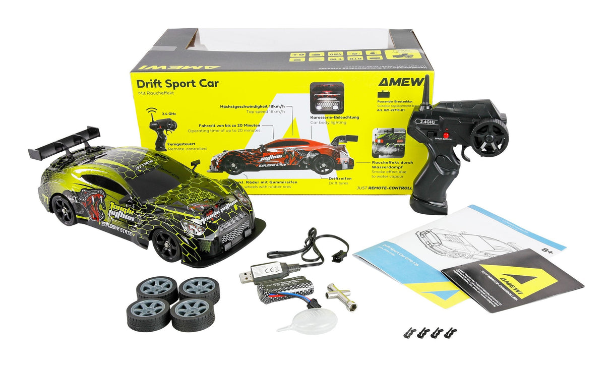Amewi Rc Drift Sport Gtr 4wd 1:16 Rtr Verde