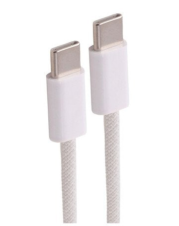 Shiverpeaks Usb-C Cable De Carga, 2.0, 240w, Blanco, Textil, 0,5m