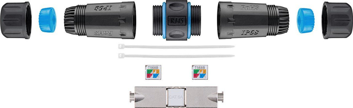 EAN 4040849444142 - Goobay 44414 conector IDC Negro, Azul imagen 3