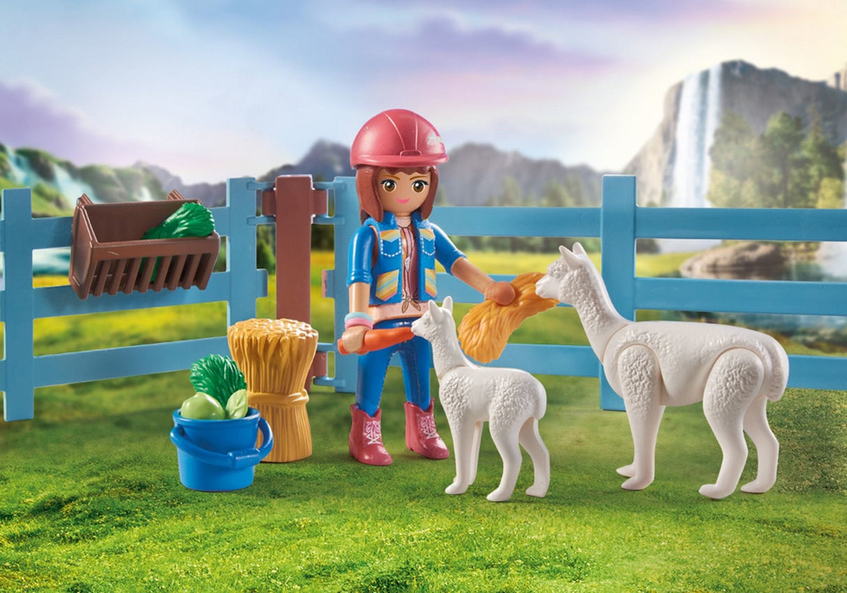 Playmobil 71353 Caballos De La Cascada Amelia & Whisper Con Caja De Caballos, Juguete De Construcción 71353