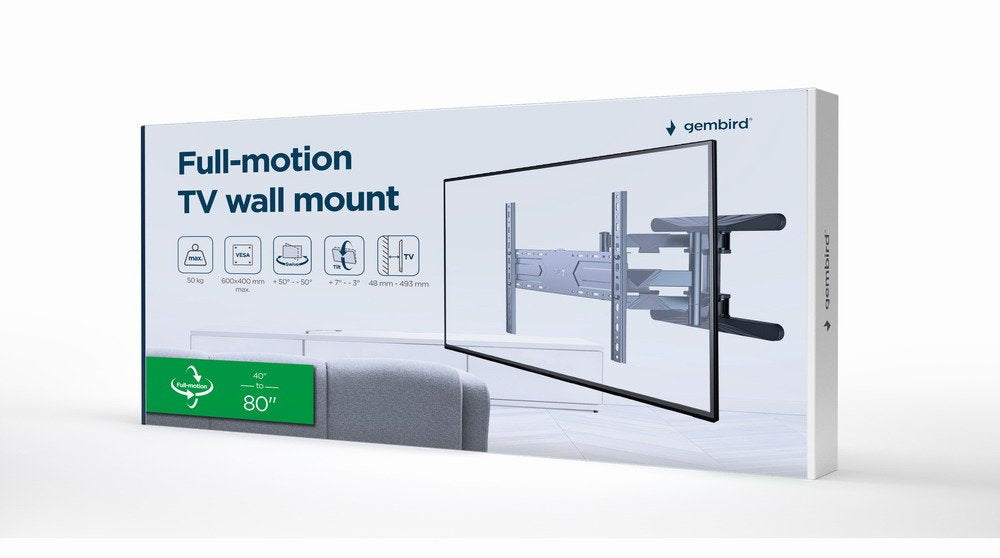 EAN 8716309127332 - Gembird WM-80ST-01 soporte para TV 2,03 m (80") Acero imagen 10
