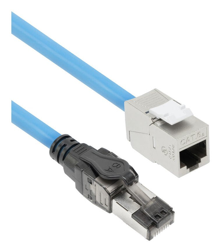 Morado 30 Meters S Ftp Cat6a B2ca Poe++ 100w Solid Prefab Installation Cable, Rj45 Male Female
