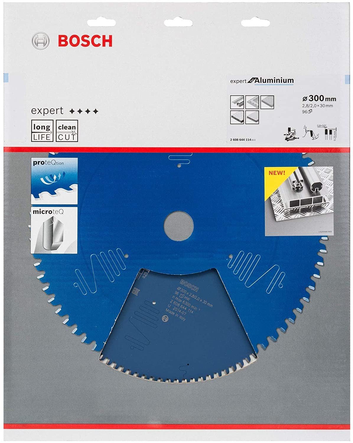 Hoja De Sierra Circular Bosch Professional Expert Para Aluminio, Ø 260 Mm, Diámetro 80z 30 Mm, Para Sierras Tronzadoras E Ingletadoras 2608644113
