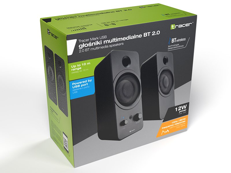 EAN 5907512863855 - Tracer Speakers 2.0 Mark Negro Inalámbrico y alámbrico 12 W imagen 3