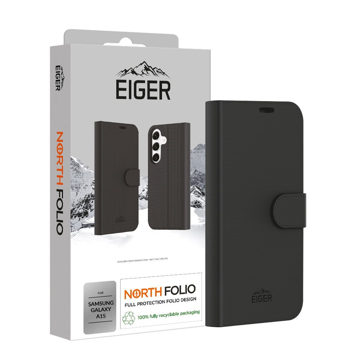 EAN 5055821773751 - EIGER EGCA00572 funda para teléfono móvil 16,5 cm (6.5") Folio Negro imagen 1