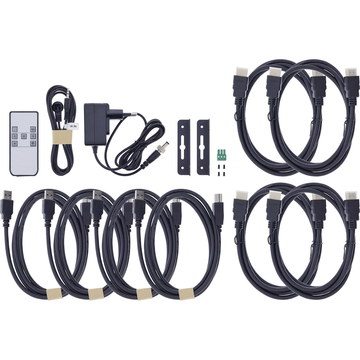 Inline Kvm Switch, 4x1 ,Hdmi 8k/60hz, Usb 3.2 Hub