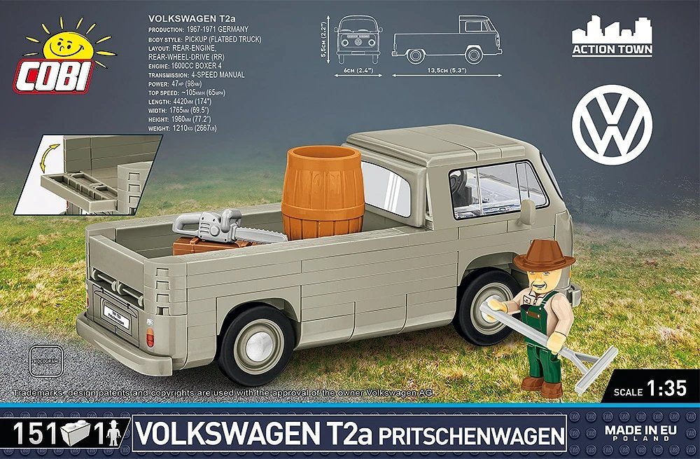 EAN 5902251246181 - COBI Action Town Volkswagen T2a imagen 3