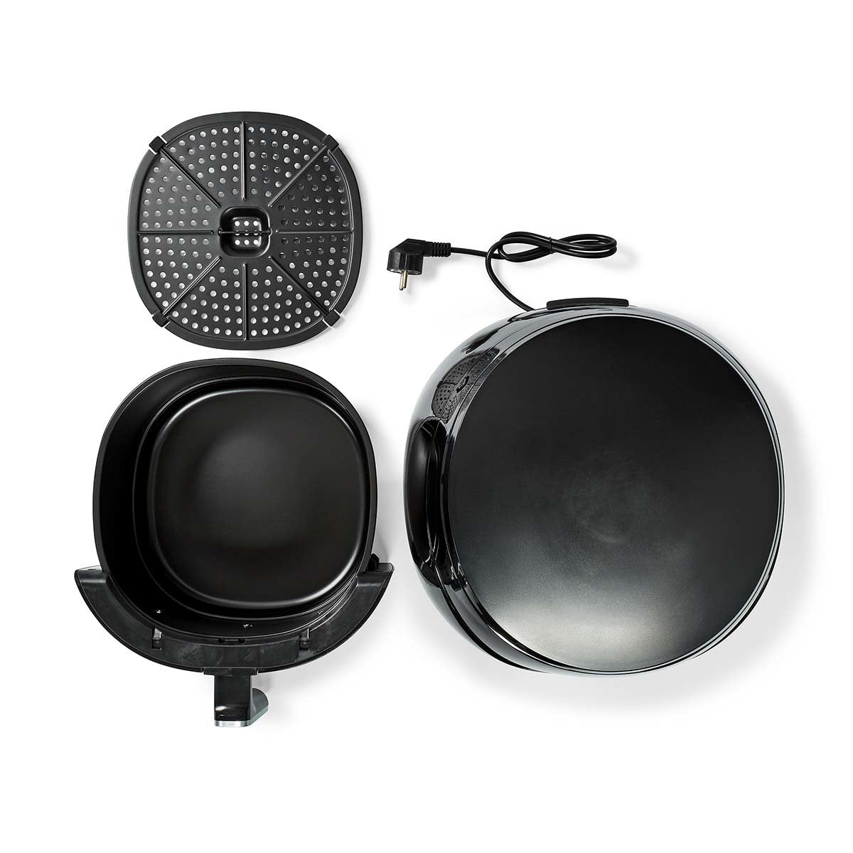 Nedis Freidora De Aire Caliente 4.6 L Minutero: 60 Min Digital Negro