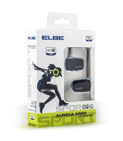 EAN 8435141904924 - ELBE ABT-038-DEP auricular y casco Auriculares Alámbrico Dentro de oído Deportes Bluetooth Negro, Azul imagen 6