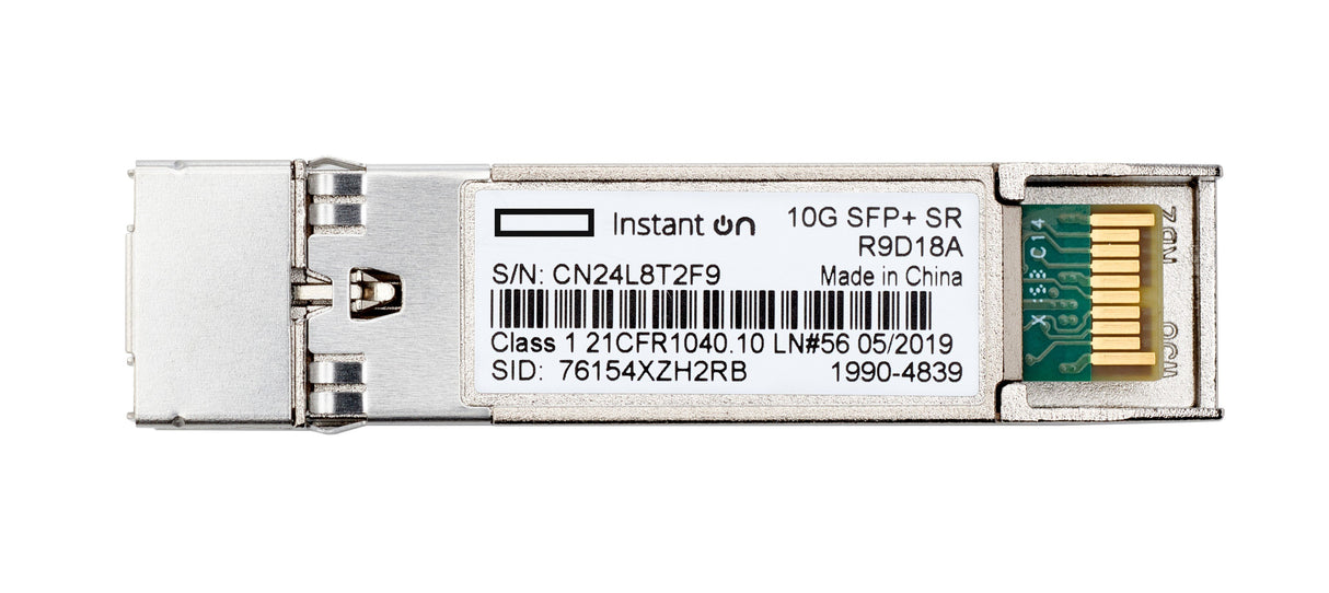 EAN 0190017566955 - HPE Aruba Networking Networking Instant On 10G SFP+ LC SR 300m OM3 MMF Transceiver Cable de fibra óptica imagen 2