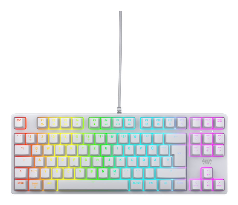 EAN 7340086914574 - CHERRY K4V2 TKL teclado Juego USB QWERTZ Alemán Blanco imagen 1