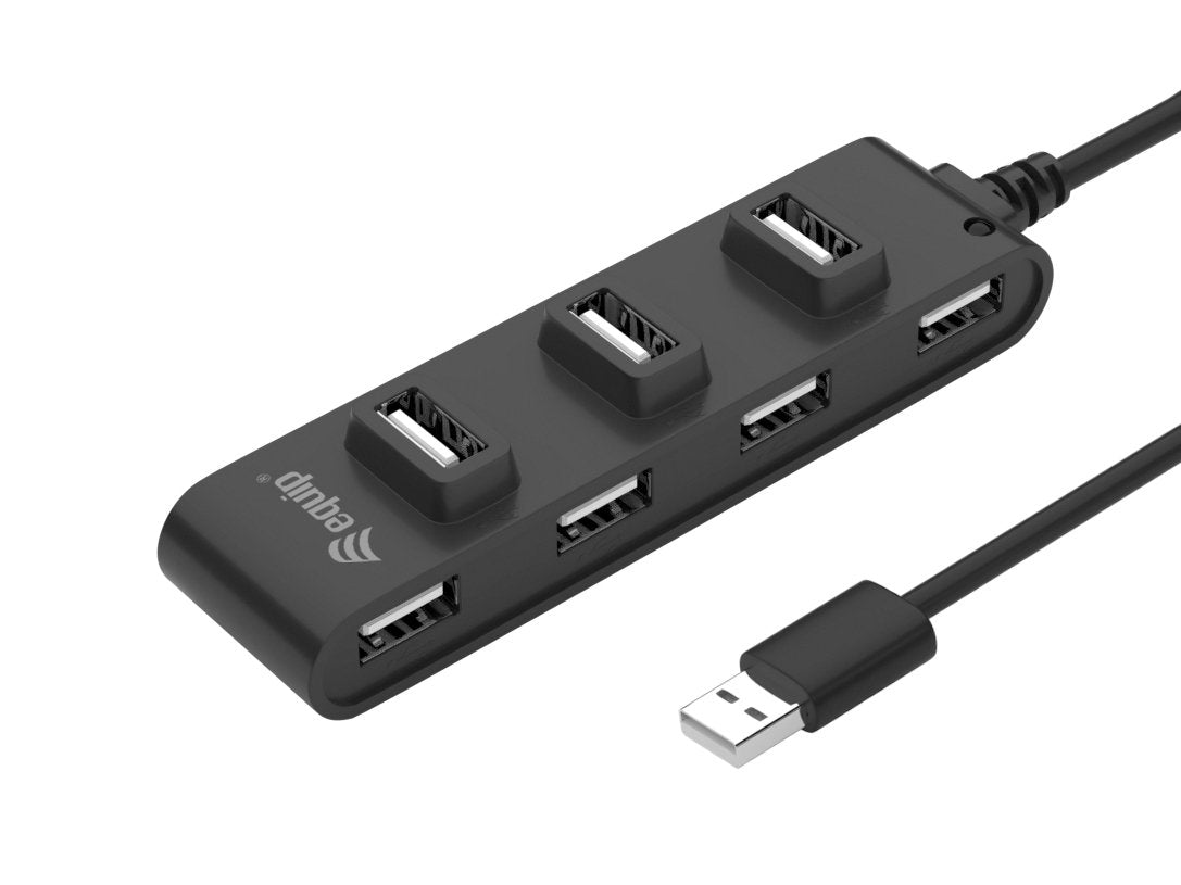 Equip Usb-Hub Usb 2.0 M -> 7x Usb H 0.15cm 480mbps Negro