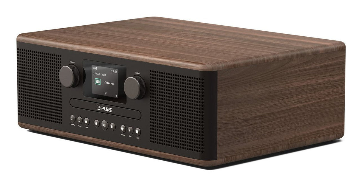 Pure Classic C-D6 Digitalradio Coffee Schwarz Walnuss Eu Uk