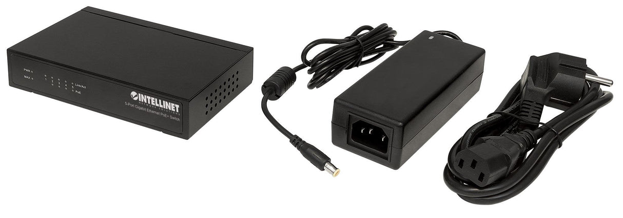 EAN 0766623561228 - Intellinet 561228 switch No administrado Gigabit Ethernet (10/100/1000) Energía sobre Ethernet (PoE) Negr imagen 5