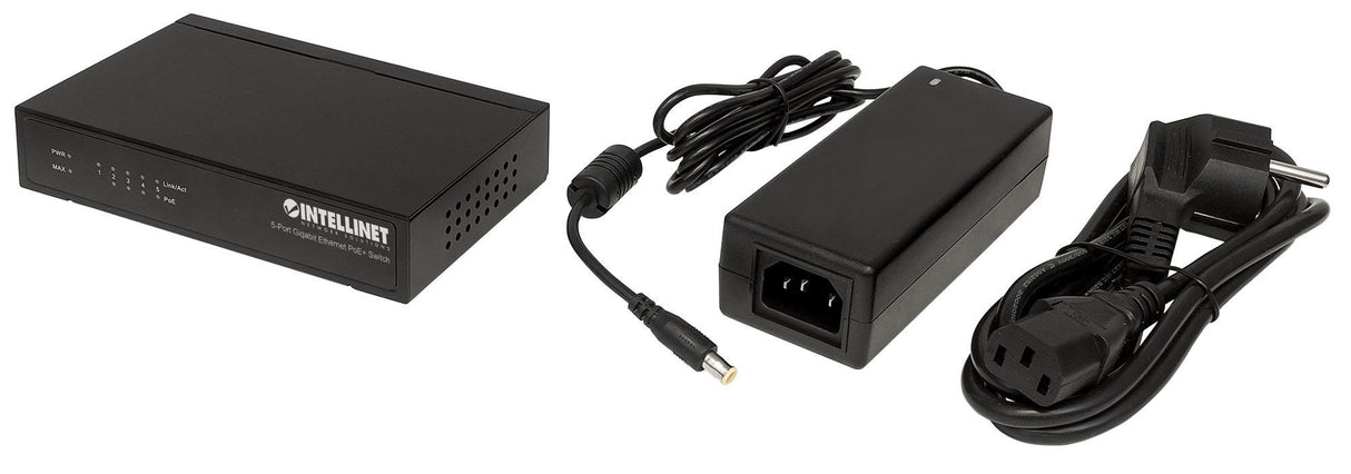 EAN 0766623561228 - Intellinet 561228 switch No administrado Gigabit Ethernet (10/100/1000) Energía sobre Ethernet (PoE) Negr imagen 5