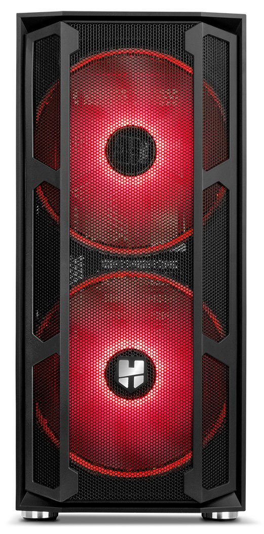 Caja Pc Nox Torre Atx Hummer Nova Argb 2xven 200mm Argb/Control Led/Lateralcristaltemplad Nxhummernova