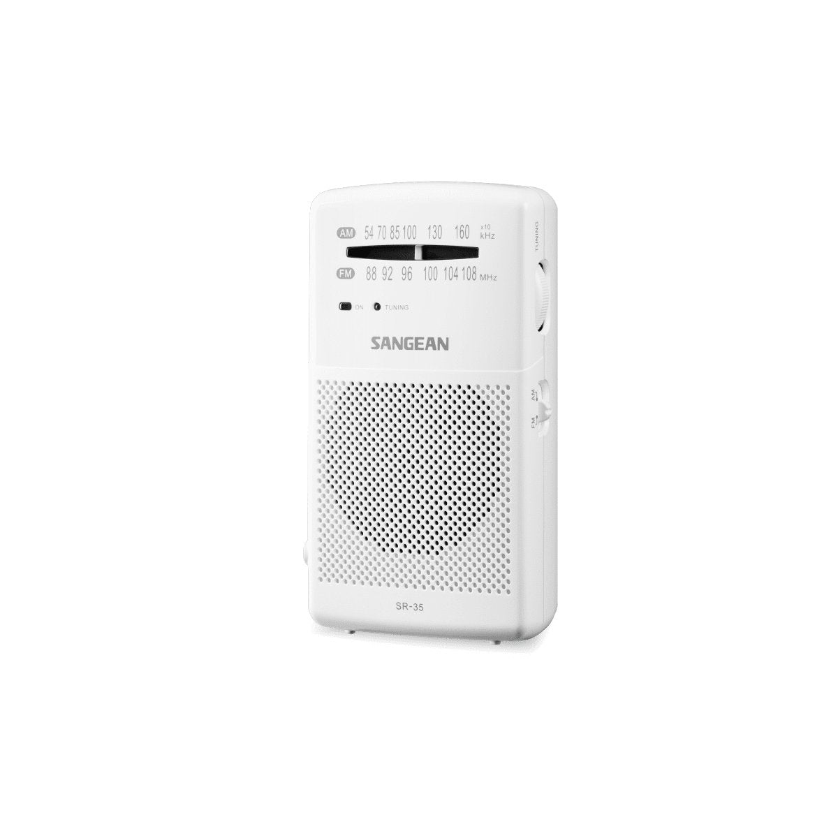 Sangean Sr-35 Blanco/ Radio De Bolsillo Fm/Am/Altavoz Integrado/Toma Auriculares