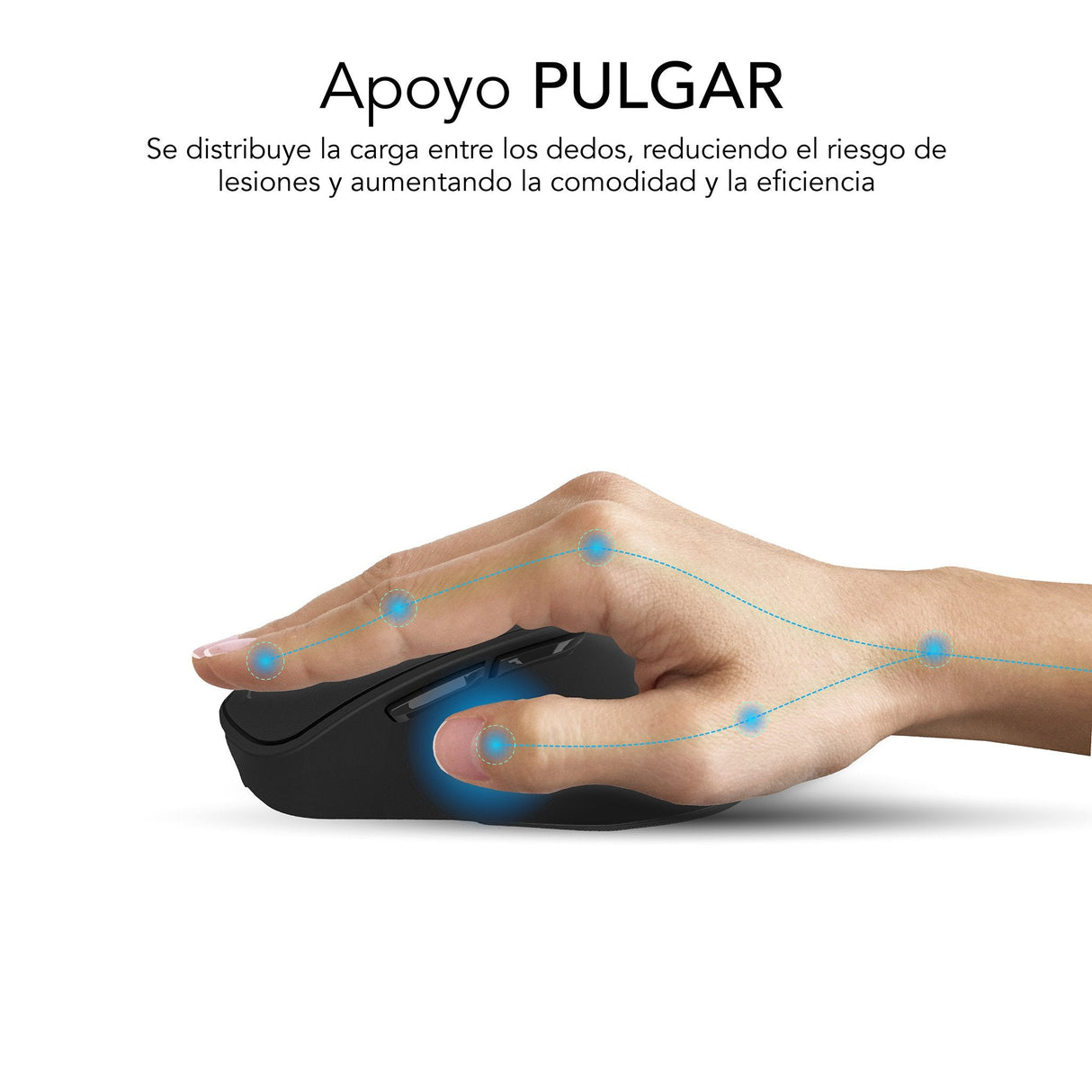 EAN 8436586743017 - SUBBLIM RATON OPTICO DUAL COMFORT ERGO DUAL BATERIA NEGRO ratón Universal mano derecha Bluetooth + USB Ty imagen 5