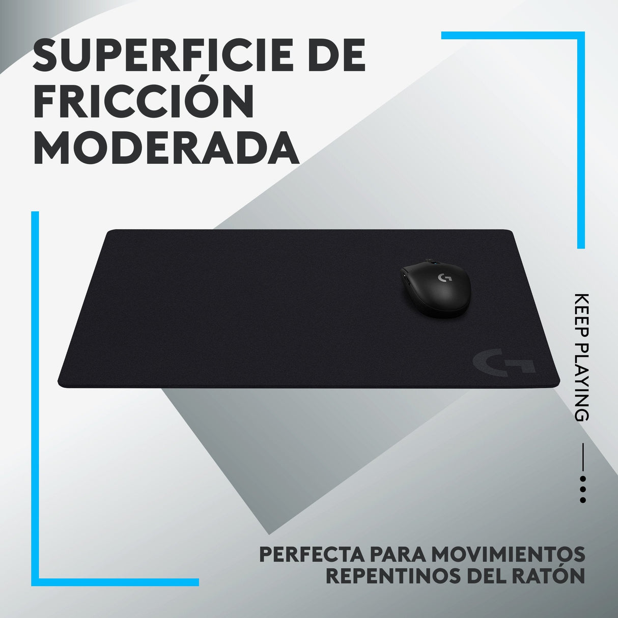 EAN 5099206104358 - Logitech G 943-000799 alfombrilla para ratón Alfombrilla de ratón para juegos Negro imagen 2