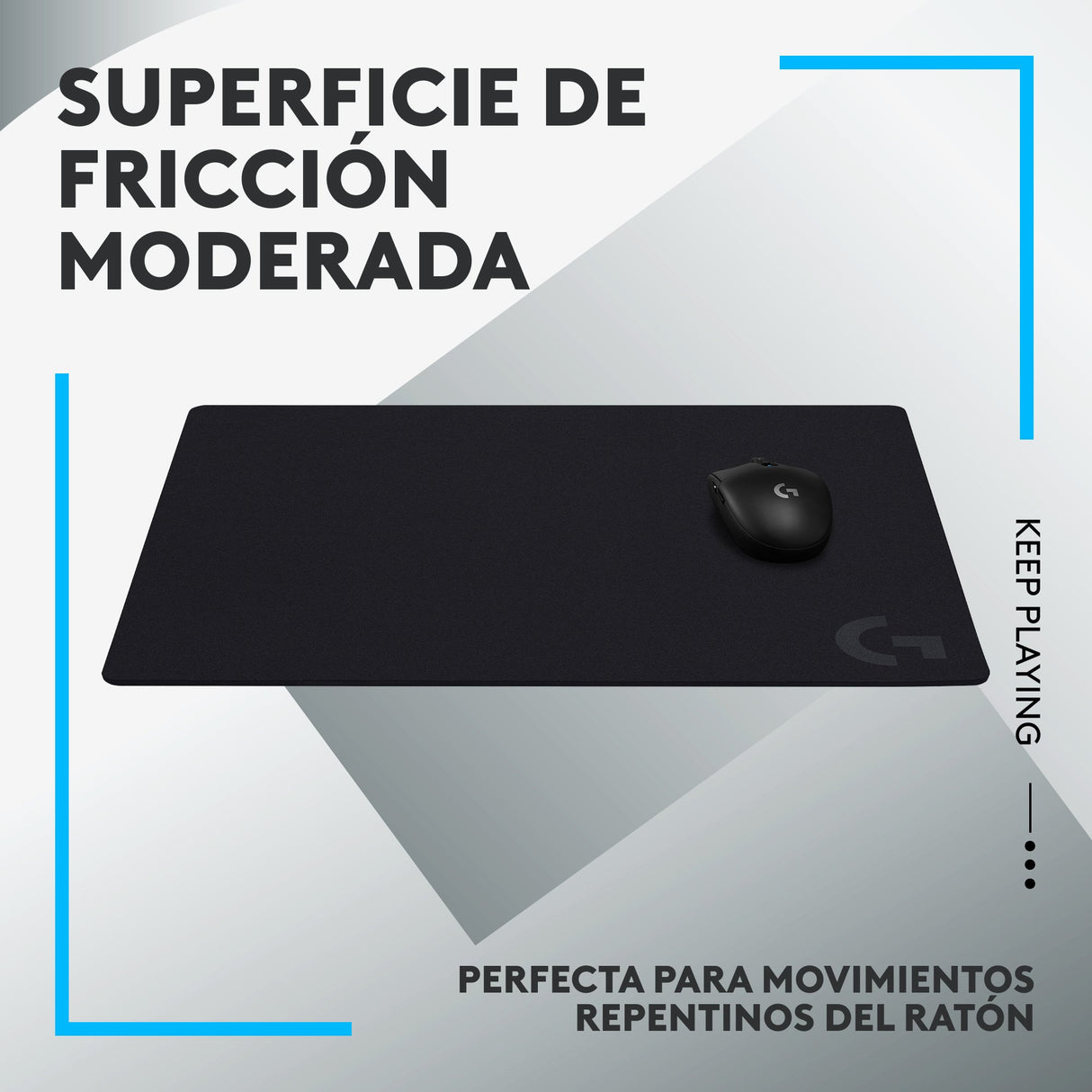 EAN 5099206104358 - Logitech G 943-000799 alfombrilla para ratón Alfombrilla de ratón para juegos Negro imagen 2