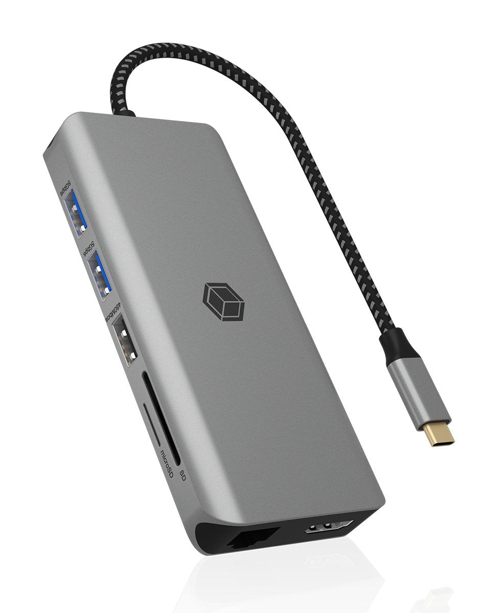 EAN 4250078173915 - ICY BOX IB-DK4061-CPD Alámbrico USB 3.2 Gen 1 (3.1 Gen 1) Type-C Gris imagen 1