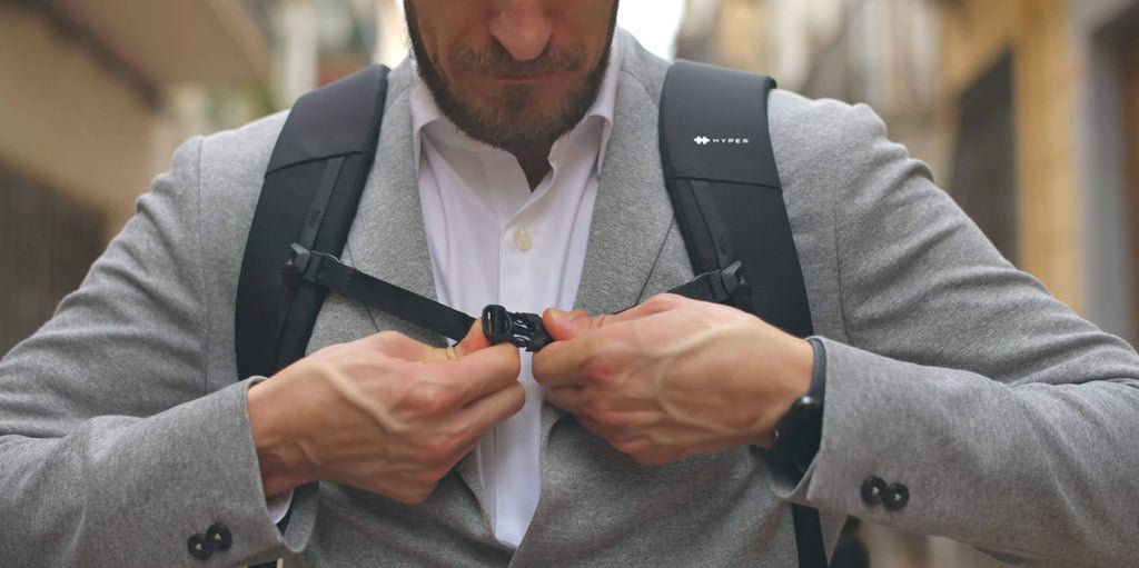 Mochila Hyper Hyperpack Pro Informal 16" Nylon Negro Cordura