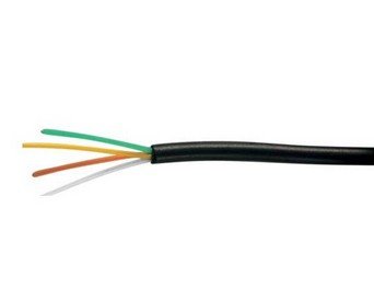 S-Impuls Cable Telefónico 4-Adrig Cable Redondo Negro 100m