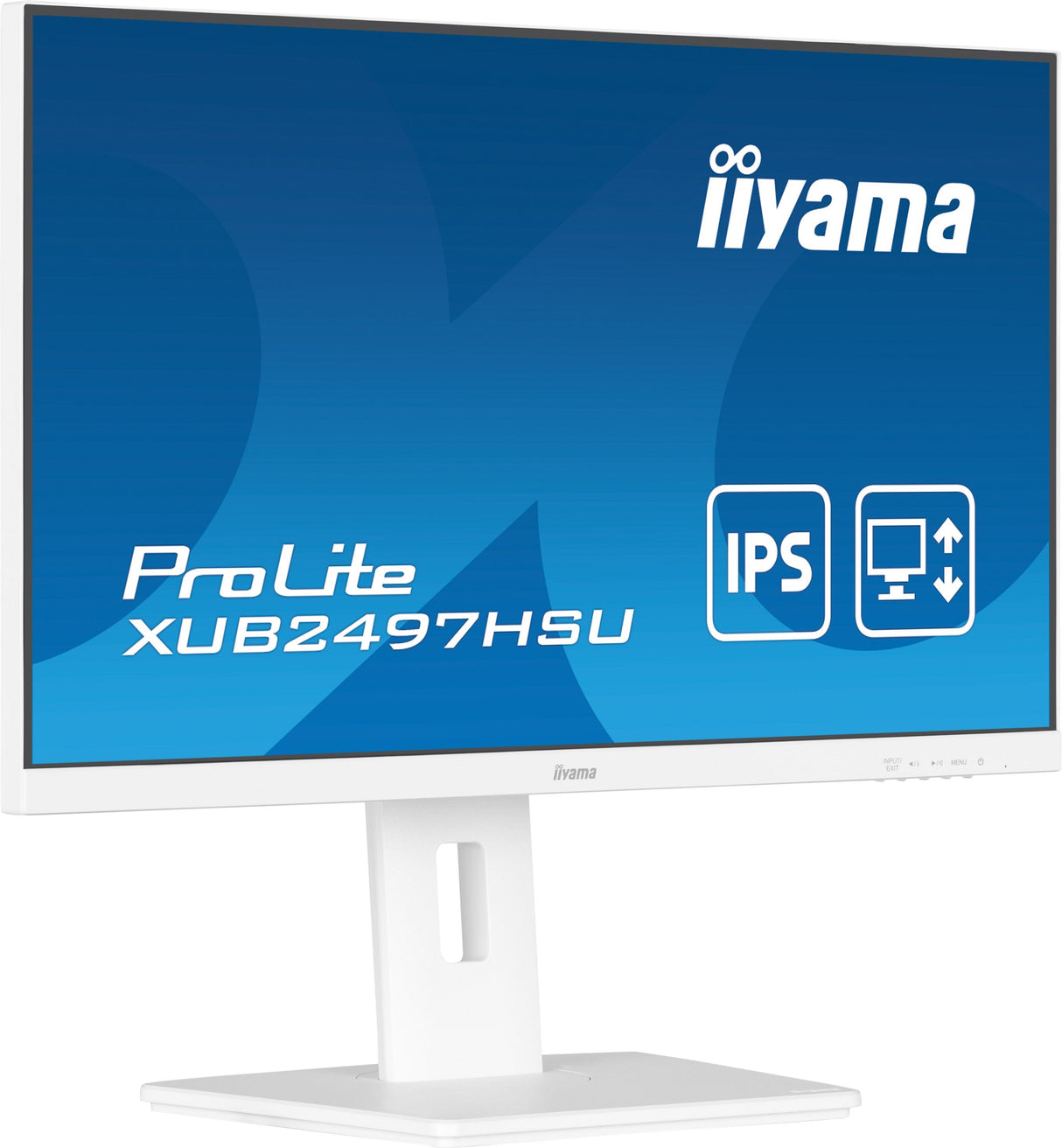 Iiyama Xub2497hsu-W2 24" Ips Fhd 100hz Adaptive Sync 300cd M2 1ms Hdmi Dp 2xusb 2.0 Speakers 15cm Height Adj. Stand White