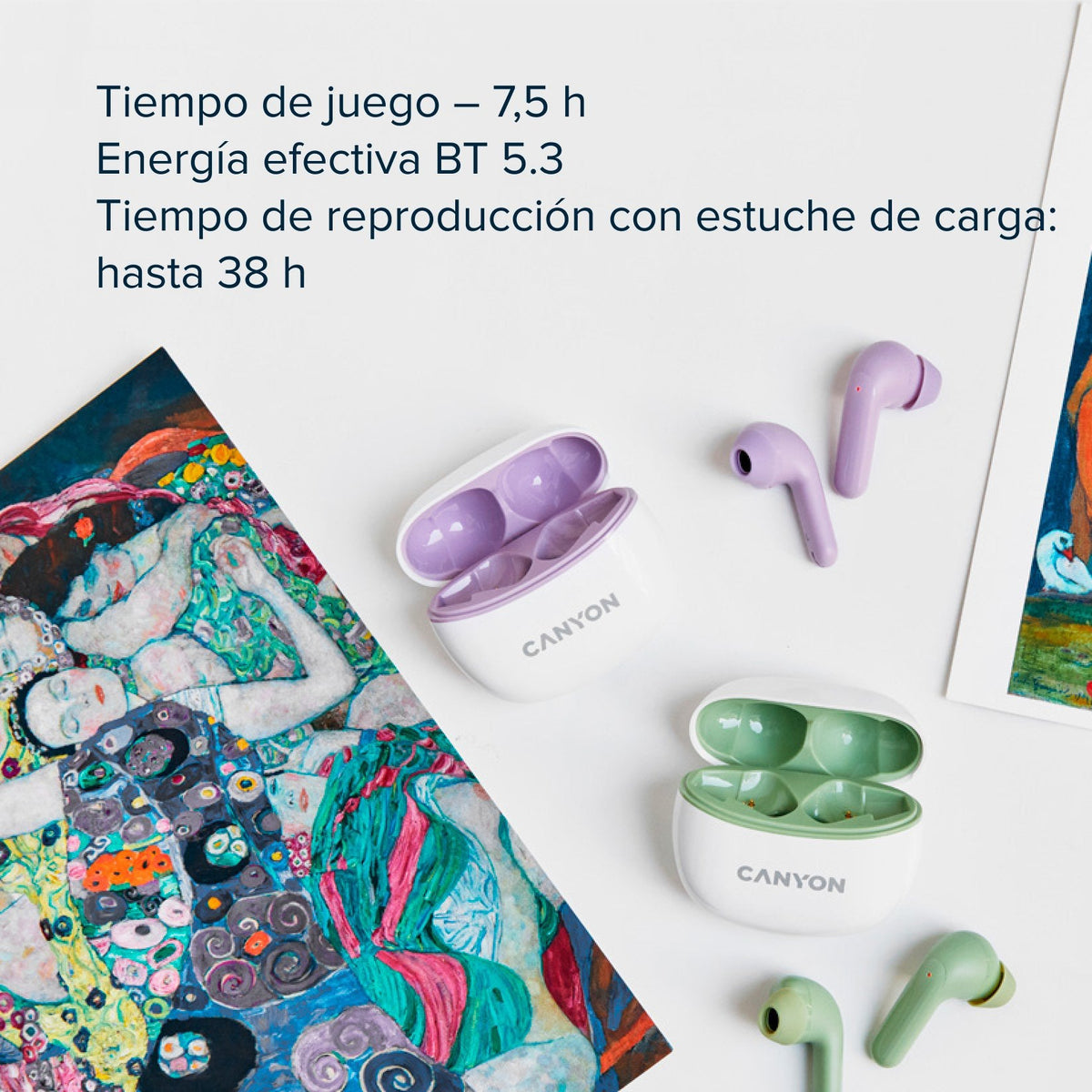 Auricularesmicro Canyon Cns-Tws5pu Purple
