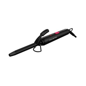Moldeador De Pelo 180 ºc 25w 1 Temperaturas Rowenta Cf2133f0 Tenacilla 16mm Recubrimiento Ceramico Negro, Rosa