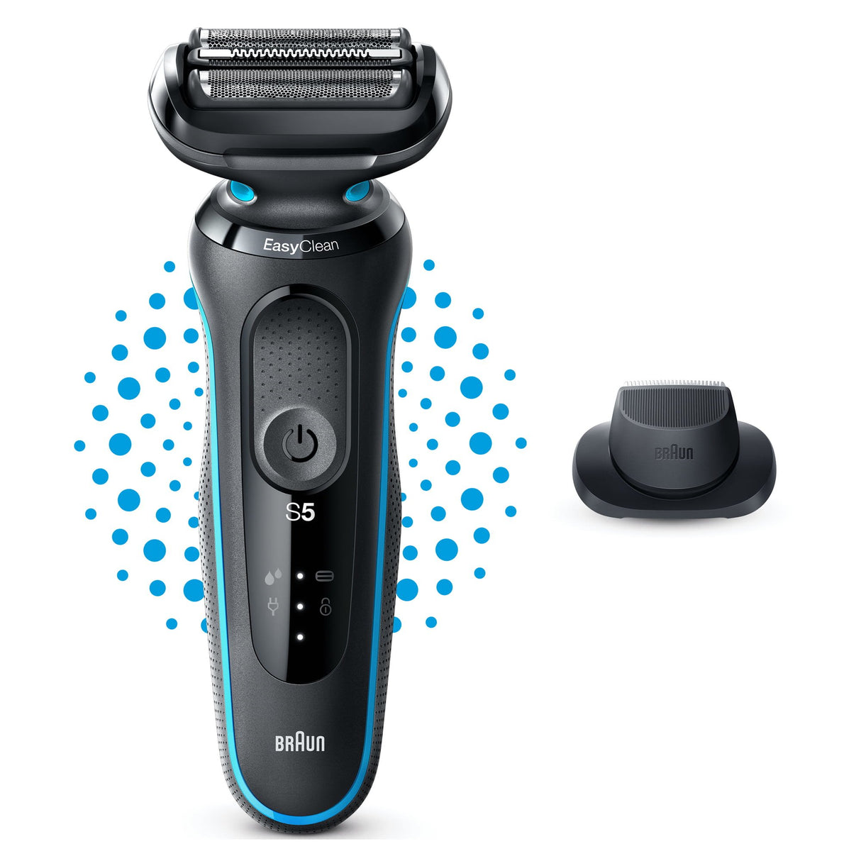EAN 4210201432654 - Braun Series 5 51-M1200s afeitadora Máquina de afeitar de láminas Recortadora Negro, Azul imagen 2