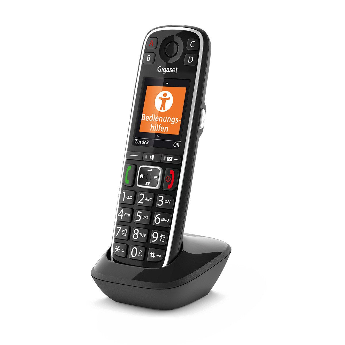 Gigaset E720hx Teléfono Dect/Analógico Negro Identificador De Llamadas