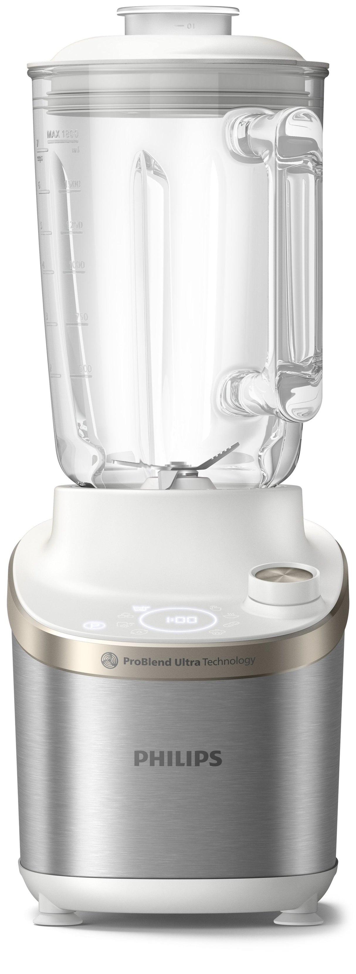 Batidora Philips Hr3760 01 Atlantic High Speed Blender, Metal White