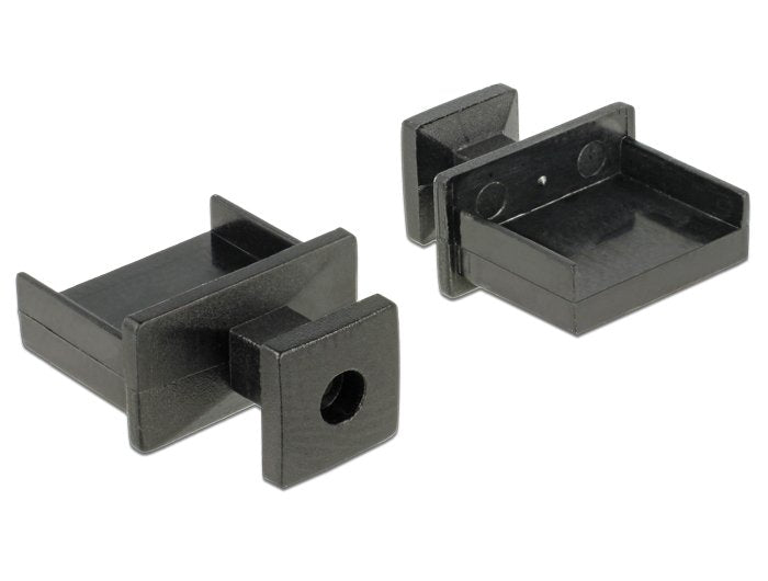 EAN 4043619640096 - DeLOCK 64009 tapa de seguridad para enchufe USB tipo A Negro 10 pieza(s) imagen 1